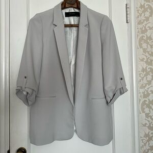 Zara light gray blazer L
